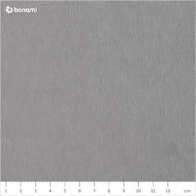 Ъглов разтегателен диван от светлосиво кадифе (десен ъгъл) Sweet Harmony - Miuform