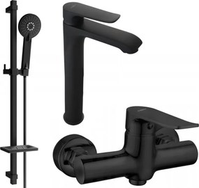 Mexen Pecos DQ40 комплект за душ, черен - 72714DQ40-70