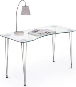 Работна маса със стъклен плот 60x120 cm Rondo – Bizzotto