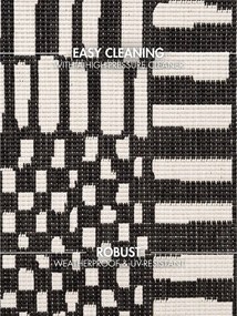 Черен/кремав килим за открито и закрито 120x170 cm Haringey Barkham – Ted Baker