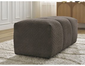 Кафява табуретка от прежда с примки от букле Roxelane – Bobochic Paris