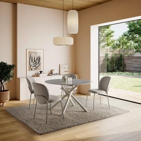 Кръгла трапезна маса с керамичен плот ø 119,5 cm Talia – Marckeric