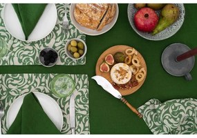 Ленена подложка за хранене 35x45 cm Evergreen Damask – Linen Tales