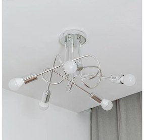 Плафонен полилей OXFORD 5xE27/15W/230V лъскав хром