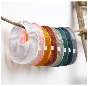 Бели муселинови детски лигавници 2 броя – Bébé Douceur