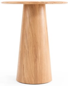 Кръгла странична масичка от масивен дъб ø 40 cm Mushroom – Gazzda