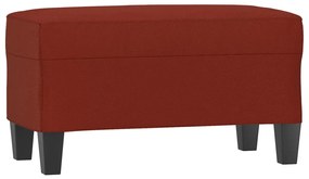 349443 vidaXL Пейка, виненочервена, 70x35x41 см, изкуствена кожа
