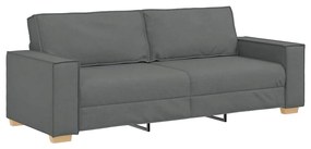 4104991 vidaXL 3-местен диван, тъмносив, 180 см, плат