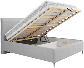 Тапицирано легло Puretta-Черен-140 x 200