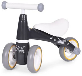 Детски скутер в черно с космически дизайн