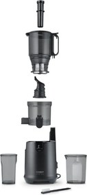 Бавна сокоизтисквачка Caso Juice Fit Pro, 250W, 1 л, 40 об/мин, Safety Stop, Тиха работа, Черен мат