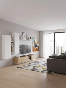 Холна секция Oak-White Natural