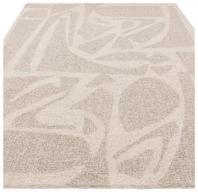 Кремав ръчно изработен вълнен килим 160x230 cm Loxley – Asiatic Carpets
