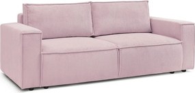 Светлорозов диван от велур 245 cm Nihad - Bobochic Paris