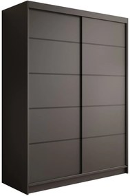 Гардероб Naldo 150 с плъзгащи врати - Черен
