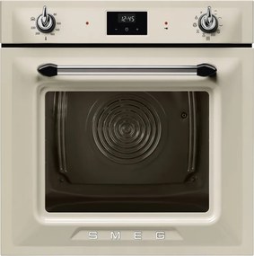 Фурна за вграждане Smeg SOP6900TP, 3000W, 68 л, Клас A, 9 функции и 5 нива на готвене, Самопочистване, Таймер, 30-280C, Крема