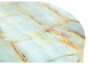 Масичка за кафе в бяло и златно, ø 75 cm Sepa - Mauro Ferretti