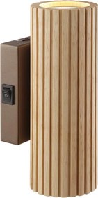 Brilliant - Стенно осветително тяло LAKEWOOD 2xGU10/10W/230V кафяво
