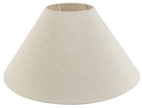 Бежов платнен абажур кръгъл наклонен 50/17.5/25