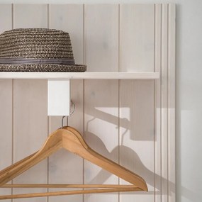 Бял комплект за коридор от масивен бор 60x120x25 cm Anita – Støraa