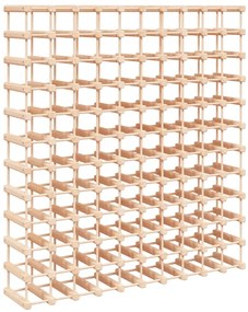 353754 vidaXL Поставка за вино за 120 бутилки 112,5x23x123,5 см бор масив