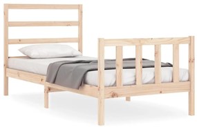 3191871 vidaXL Рамка за легло без матрак, 90x190 см, масивна чамова дървесина