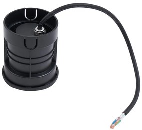 Модерно подово петно черно GU10 50mm 2-светлинен ефект IP65 - Cellar