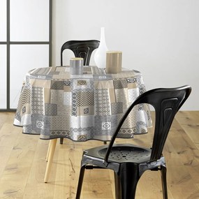 Измиваема покривка за маса от PVC ø 160 cm Costa – douceur d'intérieur