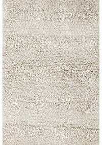 Кремав ръчно изработен памучен килим подходящ за пране 90x130 cm Bloom Natural – Lorena Canals