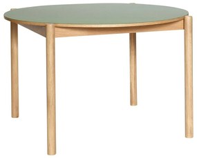 Кръгла трапезна маса от масивен дъб ø 115 cm Oblique – Hübsch