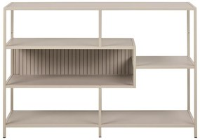 Сива библиотека 114x78x35 cm Seaford – Actona