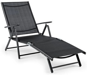 Blumfeldt MODENA SUN шезлонг 64X85X170CM алуминиево стоманена тръба черен