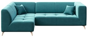Тюркоазено син ъглов диван , ляв ъгъл Toro - MESONICA