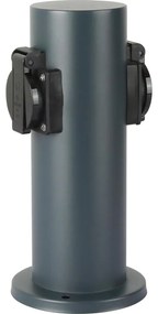 Brilagi - Екстериорен стълб с контакти PILLAR 2Z SCHUKO 230V IP44 антрацит