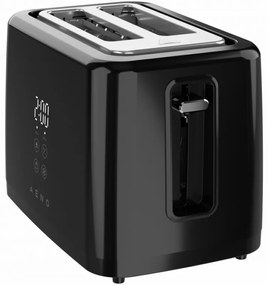 Тостер за хляб AENO ATS0002B, 930W, 7 степени, Сензорно управление, Обратен таймер, Защита при засядане, Тих, Черен