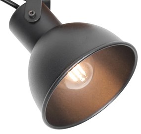 Индустриален прожектор черен с дърво наклонен - Tommy