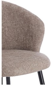 Бежови метални трапезни столове в комплект 2 бр. Radaja – Light &amp; Living