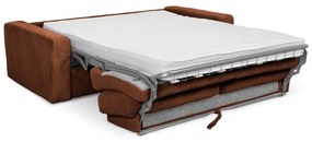 Теракотен разтегателен диван от рипсено кадифе 195 cm Nona – Makamii