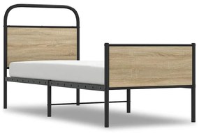 4100383 vidaXL Рамка за легло без матрак 80x200 см дъб сонома инженерно дърво