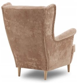 Прахово розово кресло в стил GLAMOUR