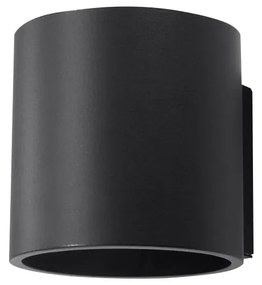 Черна стенна лампа Roda - Sollux