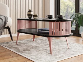 Холна маса Roenni Ember II-Черен мрамор