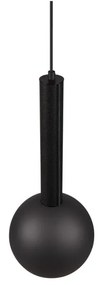 Черно висящо осветително тяло ø 20 cm Ciliana – CINQUE