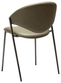 Трапезен стол от имитация на кожа в цвят каки Zone – DAN-FORM Denmark