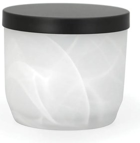 Бял стъклен органайзер за баня за памучни тампони Madison – Spirella