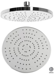 Пластмасова душ глава в лъскаво сребристо ø 20 cm – Sapho