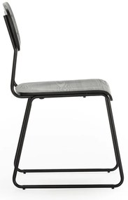 Черни трапезни столове в комплект от 2 бр. Aira – Marckeric