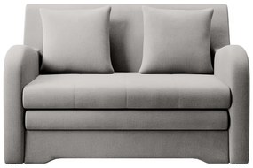 Светлосив кадифен сгъваем диван 130 cm Ario – ELTAP