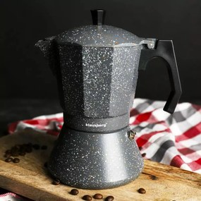 Разопакован: Кубинска кафеварка Klausberg KB 7547, 9 чаши, Индукция, Сив мрамор