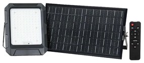 LED Solar прожектор LED/15W/3,7V IP65 4000K черен + д.у.